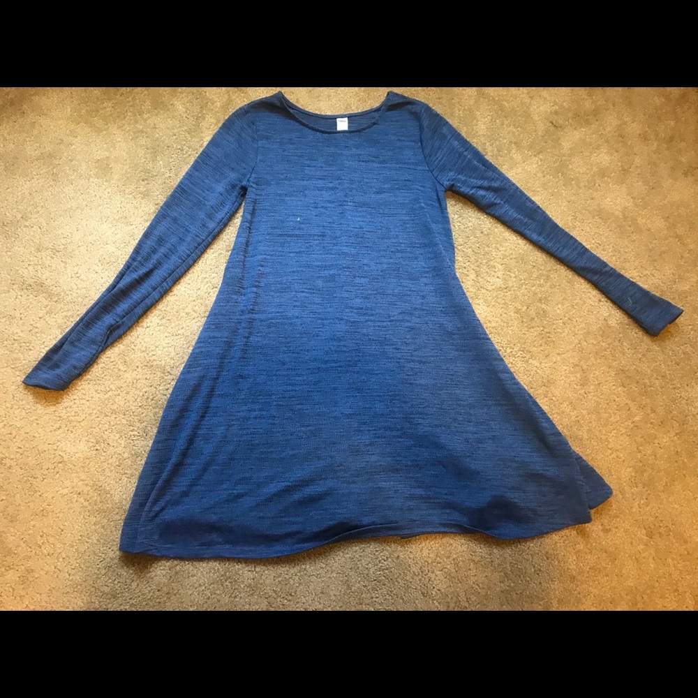 Blue long sleeve dress from Old Navy